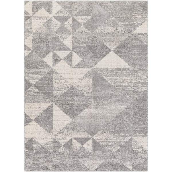 Foundry Select Arely Geometric Gray/Taupe Area Rug Wayfair